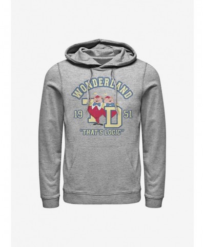 Trendy Disney Alice In Wonderland Tweedle Collegiate Hoodie $22.00 Hoodies