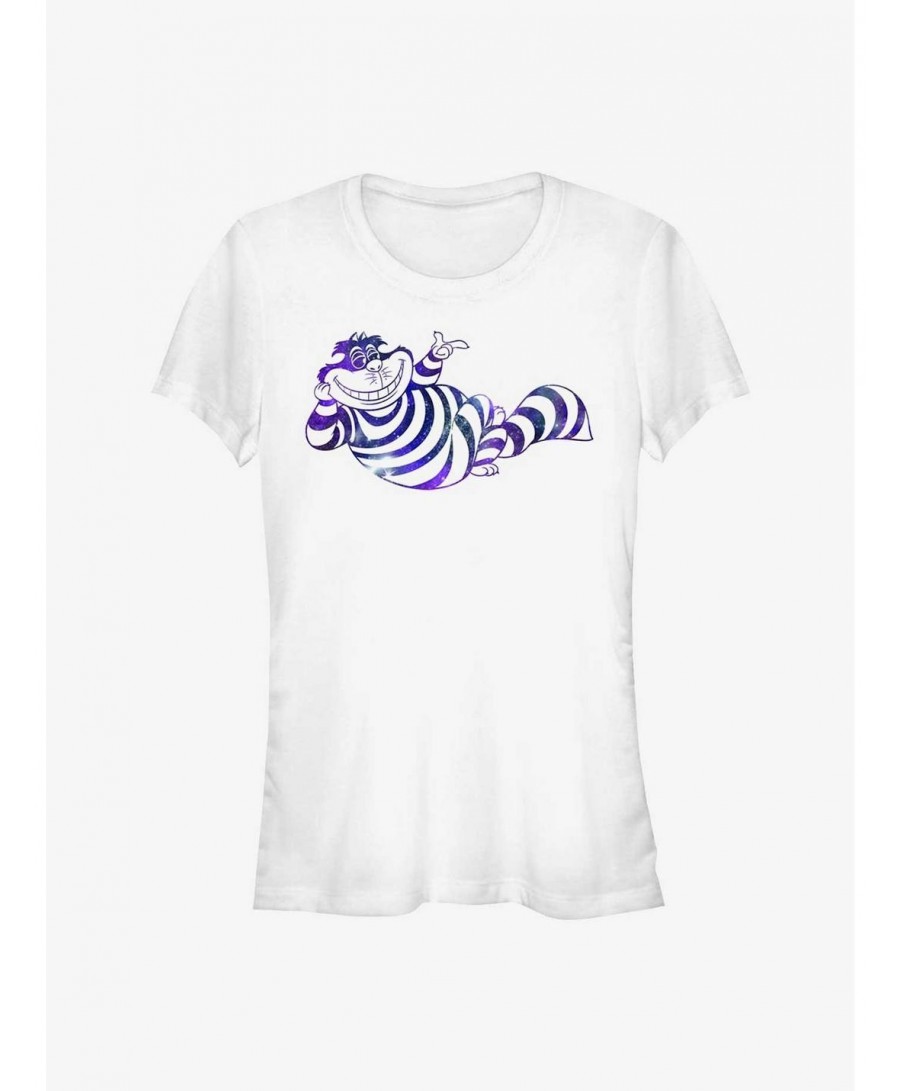 Low Price Disney Alice In Wonderland Space Cheshire Cat Girls T-Shirt $7.97 T-Shirts