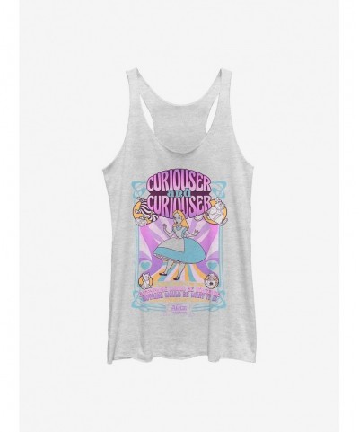 Discount Disney Alice In Wonderland Psychedelic Nouveou Girls Tank $12.17 Tanks