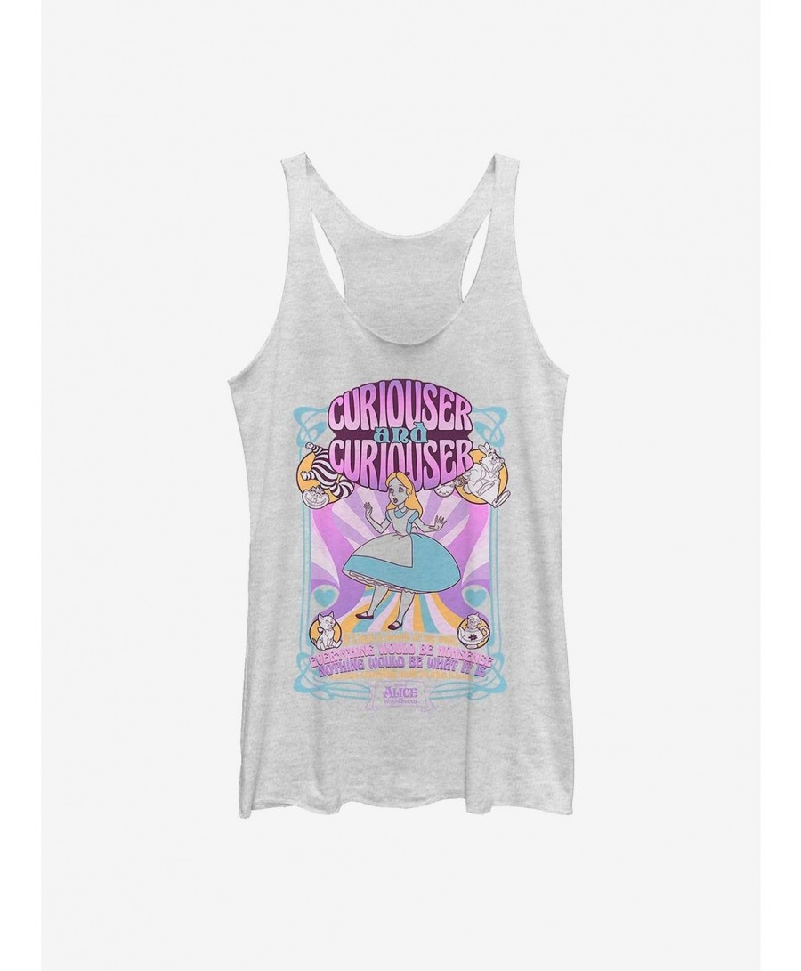 Discount Disney Alice In Wonderland Psychedelic Nouveou Girls Tank $12.17 Tanks