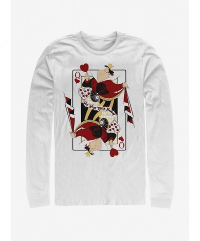 Trendy Disney Alice In Wonderland Queen Of Hearts Long-Sleeve T-Shirt $12.83 T-Shirts