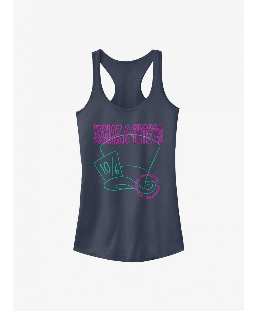 Discount Sale Disney Alice In Wonderland What A Small World This Is Girls Tank $11.45 Tanks