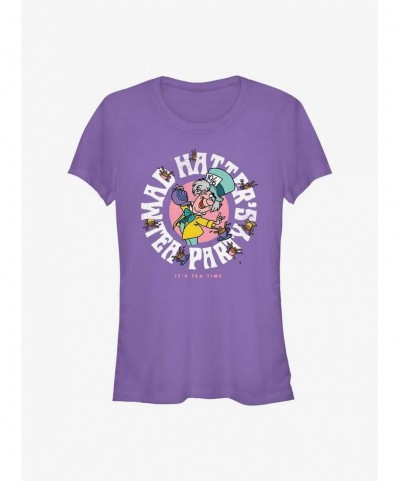 Flash Sale Disney Alice in Wonderland Mad Hatter's Tea Party Girls T-Shirt $8.22 T-Shirts