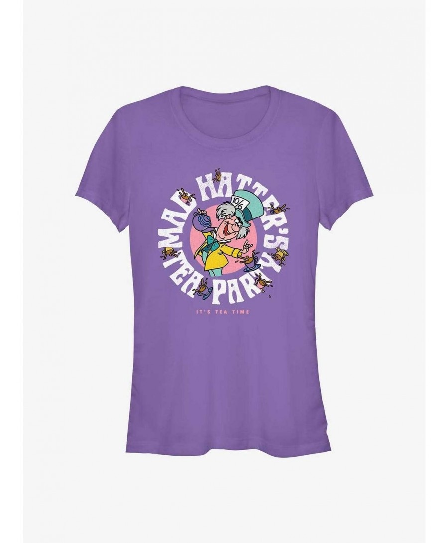 Flash Sale Disney Alice in Wonderland Mad Hatter's Tea Party Girls T-Shirt $8.22 T-Shirts