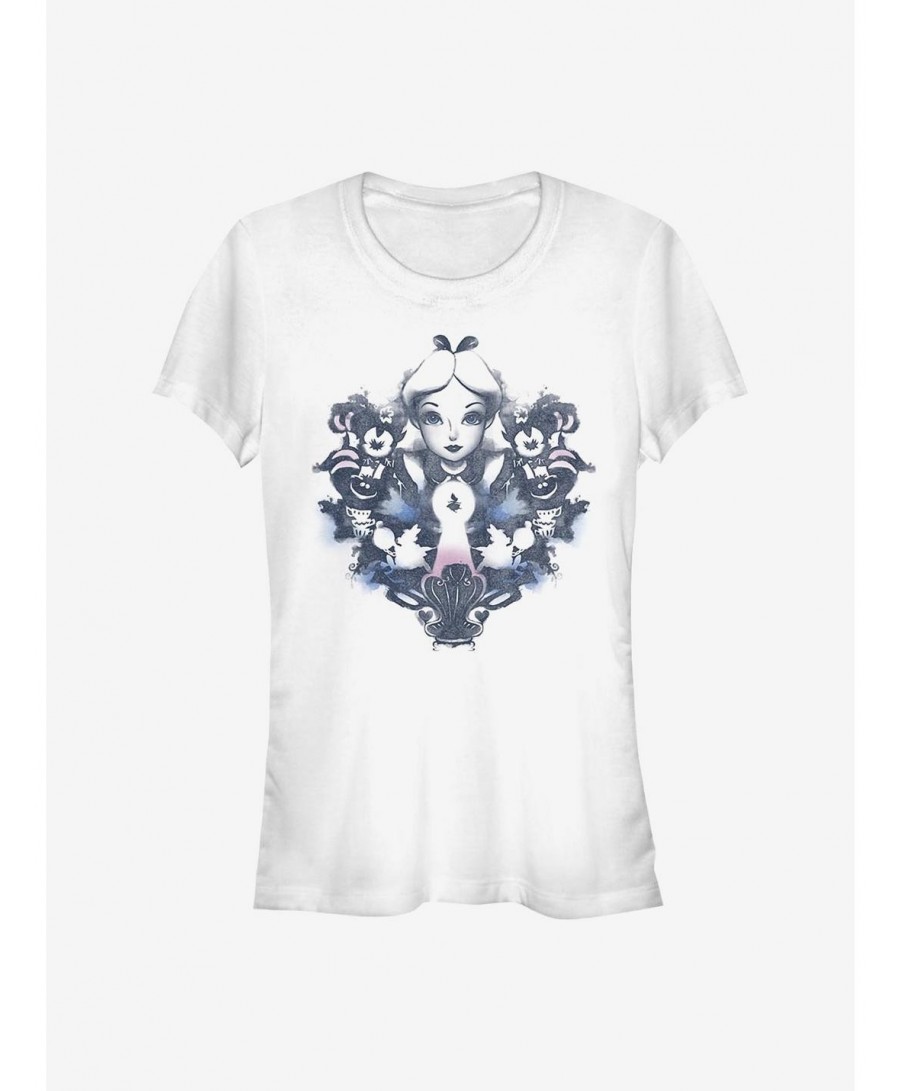 Cheap Sale Disney Alice In Wonderland Alice Rorschach Girls T-Shirt $7.72 T-Shirts