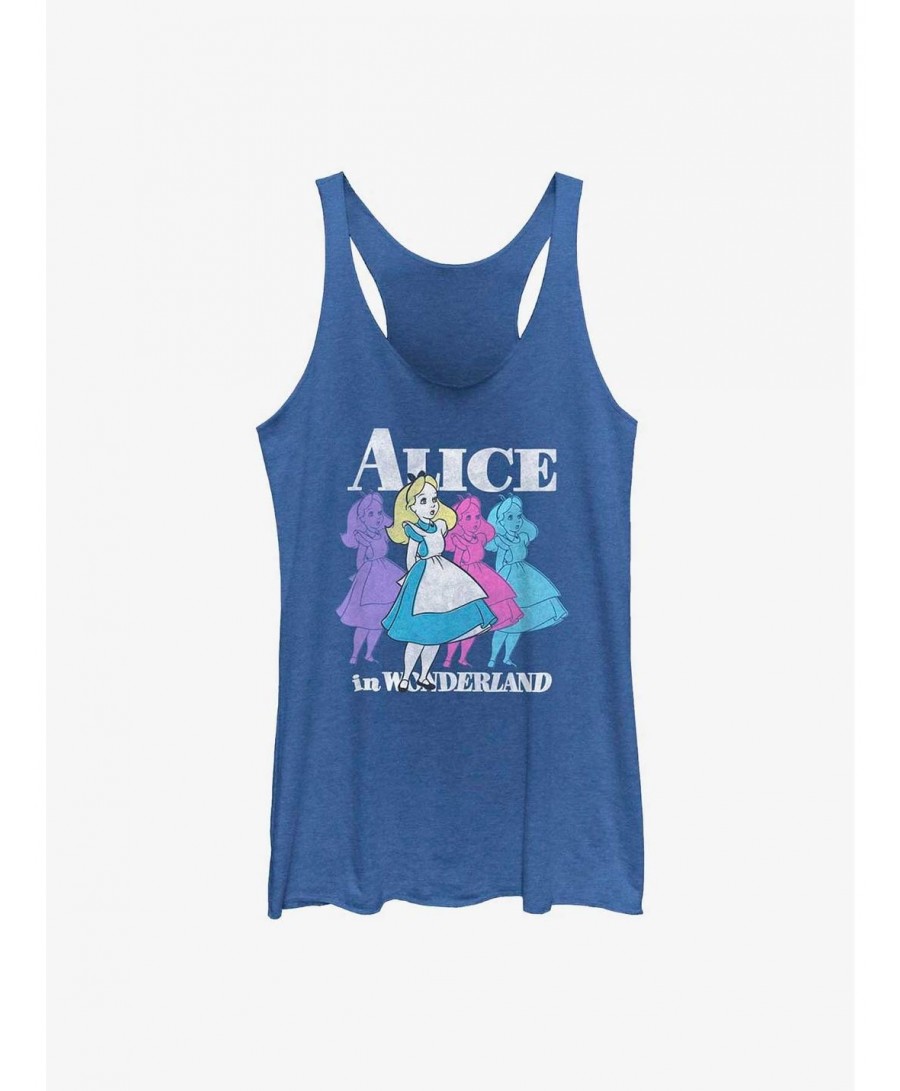 Unique Disney Alice in Wonderland Trippy Alice Girls Tank $11.66 Tanks