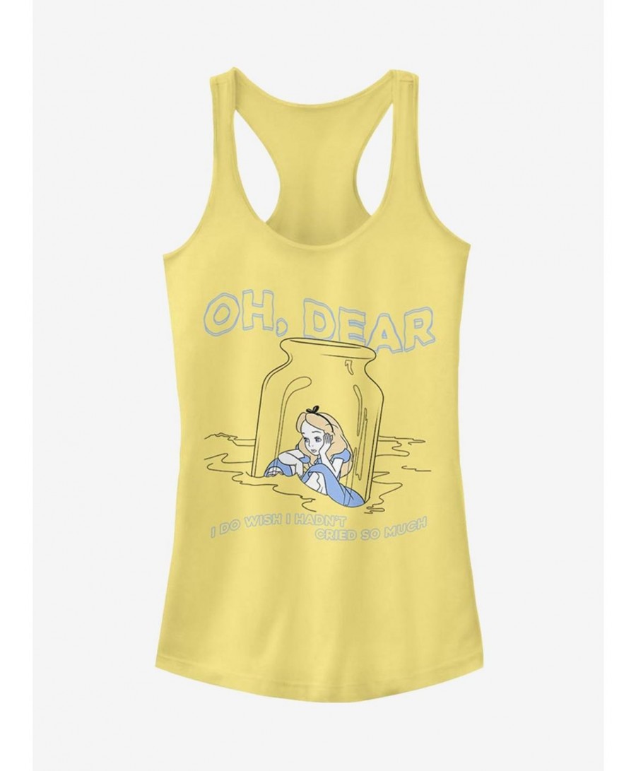 Sale Item Disney Alice In Wonderland Dear Tears Girls Tank $10.21 Tanks