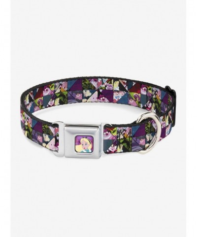 Pre-sale Disney Alice In Wonderland Kaleidoscope Scenes Seatbelt Buckle Dog Collar $11.95 Pet Collars