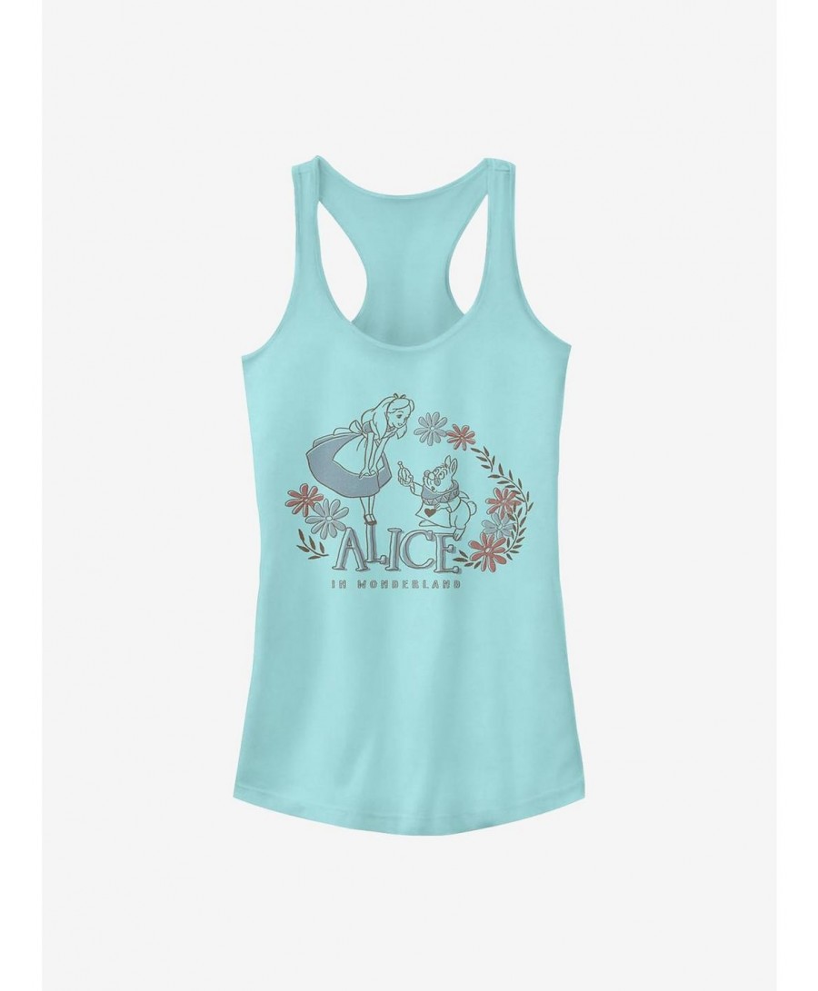 Limited Time Special Disney Alice In Wonderland Alice And Rabbit Girls Tank $10.46 Tanks