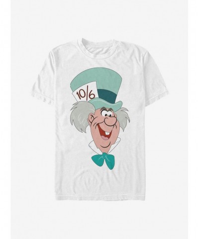 Big Sale Disney Alice In Wonderland Mad Hatter Big Face T-Shirt $9.80 T-Shirts