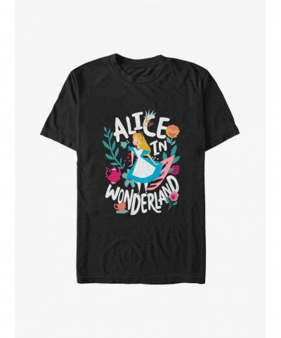 Unique Disney Alice in Wonderland Cut Out Poster Big & Tall T-Shirt $11.06 T-Shirts