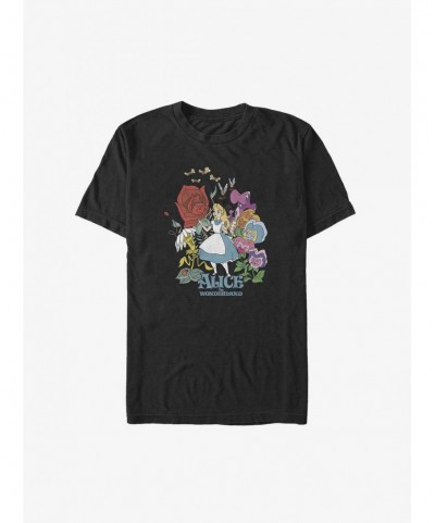 Crazy Deals Disney Alice In Wonderland Flower Love Big & Tall T-Shirt $10.47 T-Shirts