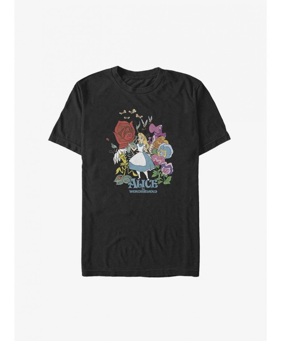 Crazy Deals Disney Alice In Wonderland Flower Love Big & Tall T-Shirt $10.47 T-Shirts