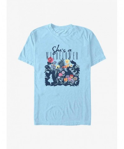 Exclusive Price Disney Alice In Wonderland She's A Wildflower T-Shirt $10.52 T-Shirts