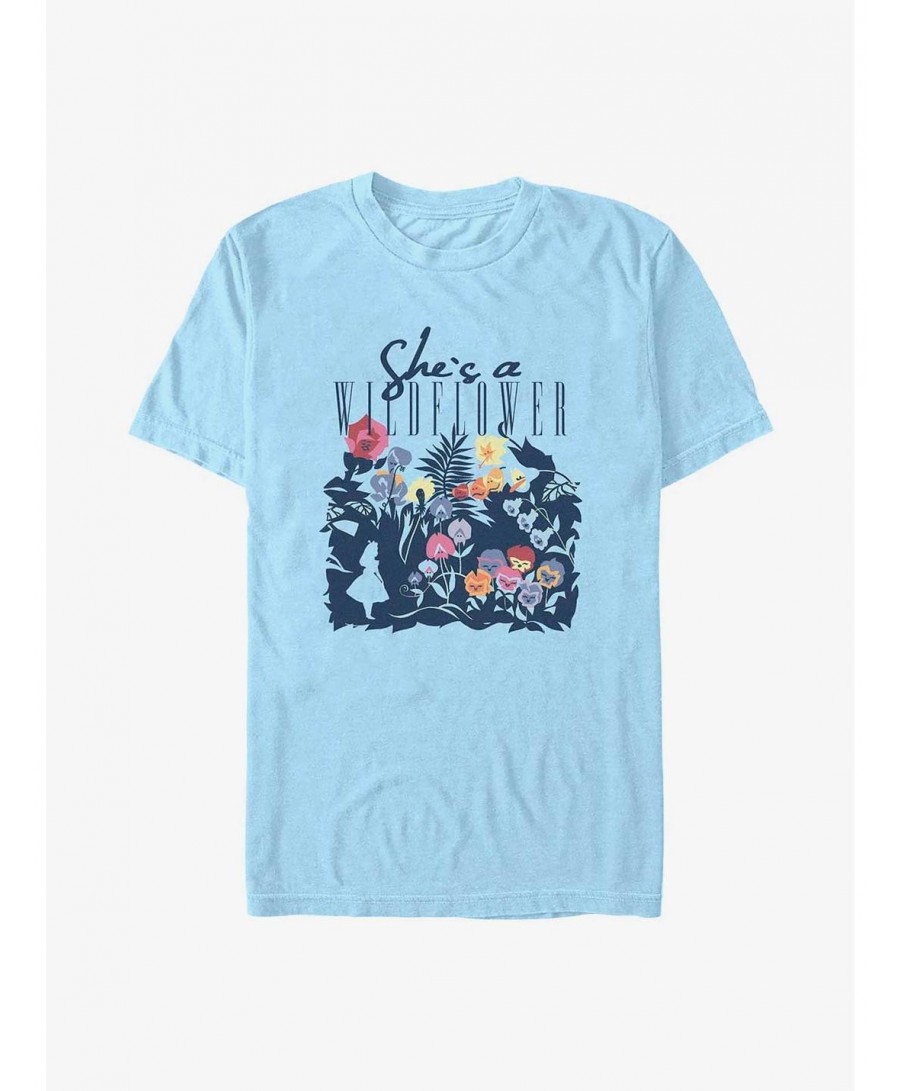 Exclusive Price Disney Alice In Wonderland She's A Wildflower T-Shirt $10.52 T-Shirts